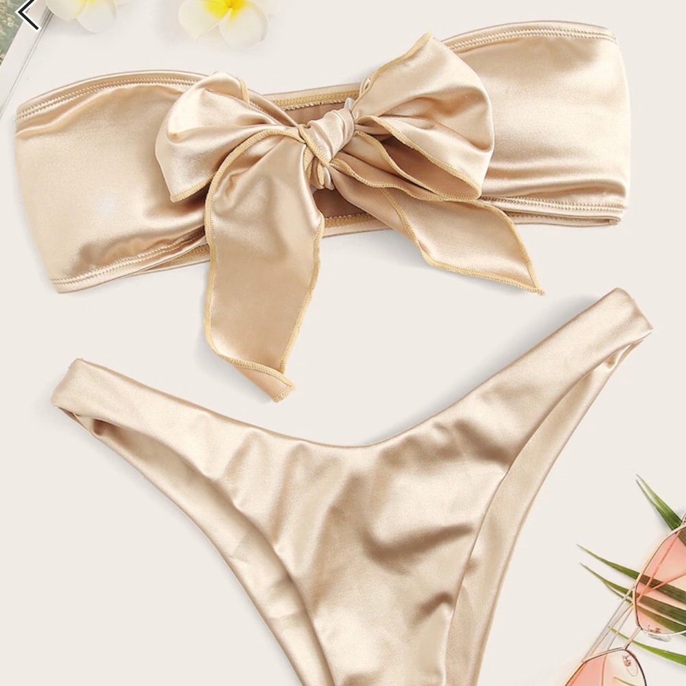 Brand new with tags gold bikini